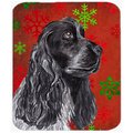 Skilledpower 7.75 x 9.25 in. Cocker Spaniel Red Snowflake Christmas Mouse Pad&#44; Hot Pad or Trivet SK240105